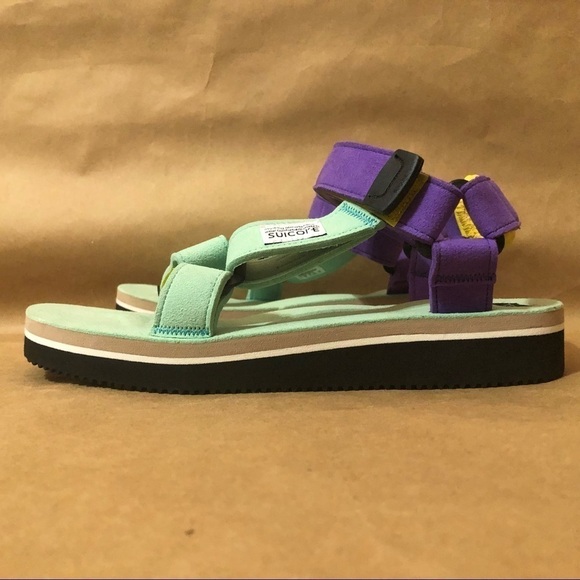 Suicoke | Depa ECS Platform Sandals Mint 78 Dad Sandals Retro Outdoor Size 9 - Picture 10 of 16